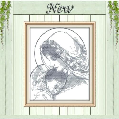 Mother and her baby home decor painting counted printed on canvas DMC 14CT 11CT DIY Cross Stitch Embroidery kits Needlework Sets