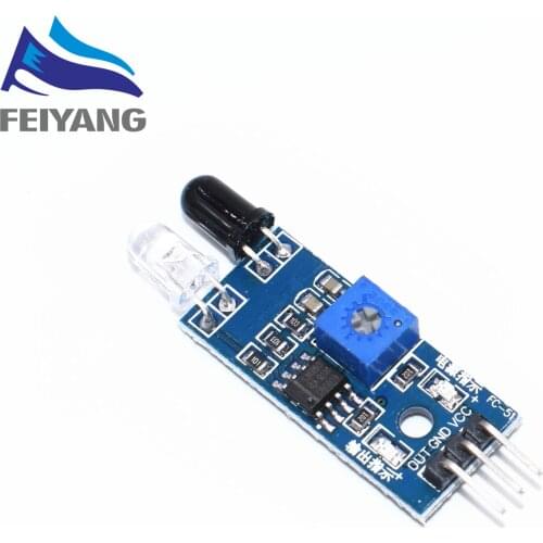 10PCS/LOT IR Infrared Obstacle Avoidance Sensor Module Smart Car Robot 3-wire Reflective Photoelectric New MODU