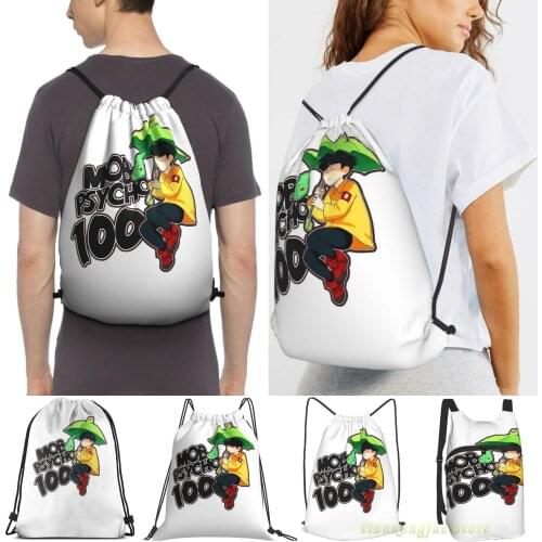 Mob Psycho 100 Umbrella Frog Men Outdoor Travel Gym Bag Waterproof Drawstring Backpack Women Fitness Swimming Bag