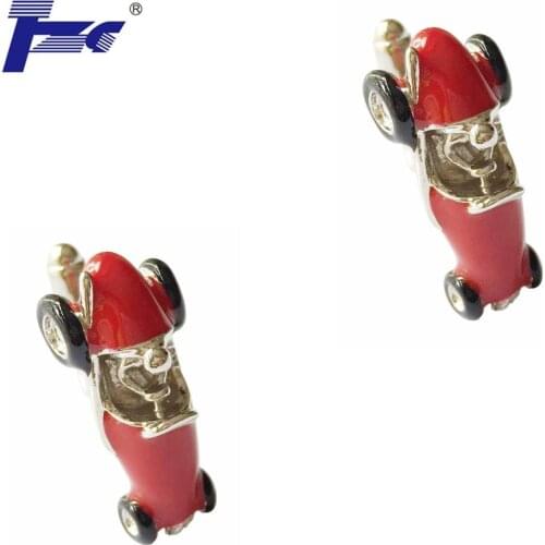 New Arrival Red Racing Car Cufflink Cuff Link 2 Pairs Free Shipping Promotion TZG Brand