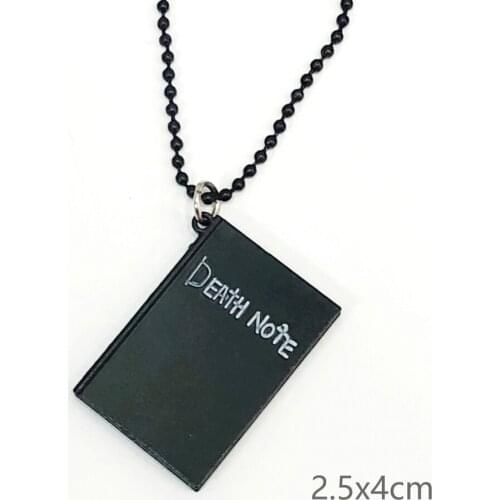 New Black Death Note Book Figure pendant Fashion Necklace Jewelry For Gift