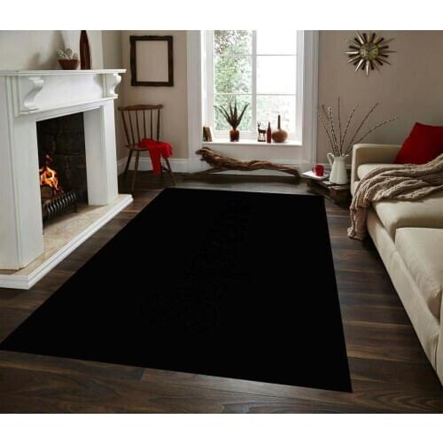 Plain Black Patterned Rug Non-Slip Floor Mat,Kitchen Rug,Corridor Carpet,Area Rug, modern Carpet, Design Rug,Themed Carpet