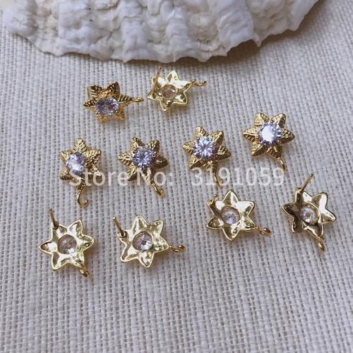 Temperament goes with star ear nail fashionable person contracted haolith earrings deserve to act the role of