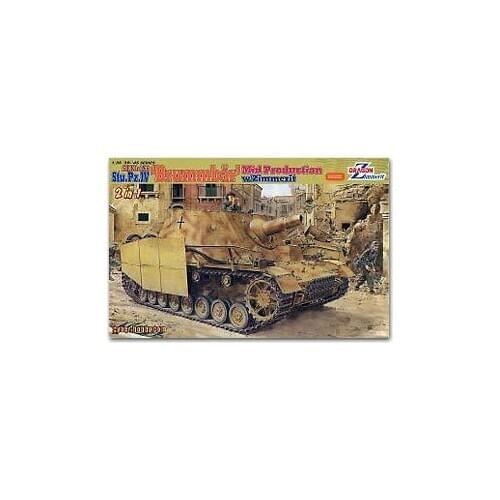 1/35 scale model Dragon 6500 Sd.Kfz.166 Stu.Pz.IV Grizzlies assault chariot and anti-magnetic drape