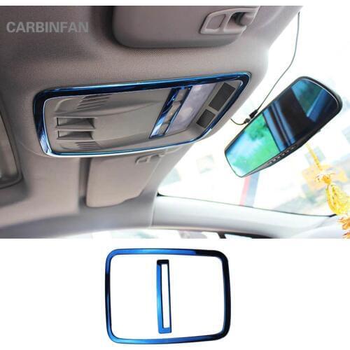 2pcs Stainless steel front Reading light Cover trim decorative stickers Car styling For Chevrolet Cruze 2017 2018 C910