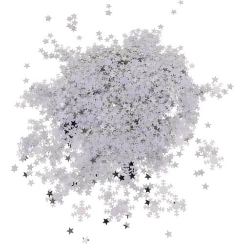 30g Christmas Snowflake & Star Shaped Table Confetti Throwing Xmas Tabletop Decoration