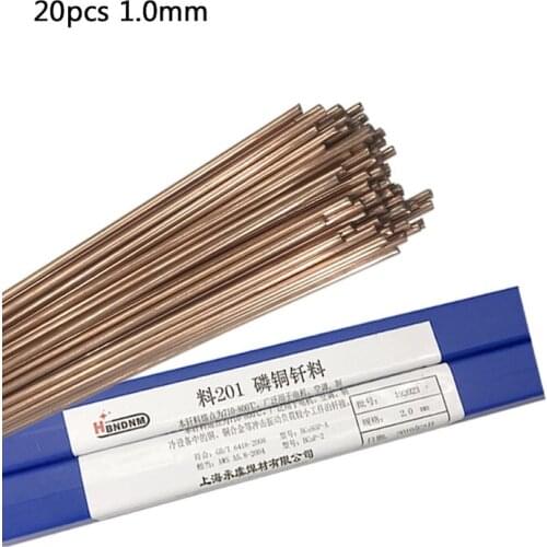 5/10/20 pc 1.0mm/2.0mm*500mm Brass Welding Rod Welding Wire Bronze Electrode Soldering Rod No Need Solder Powder Welding Rod