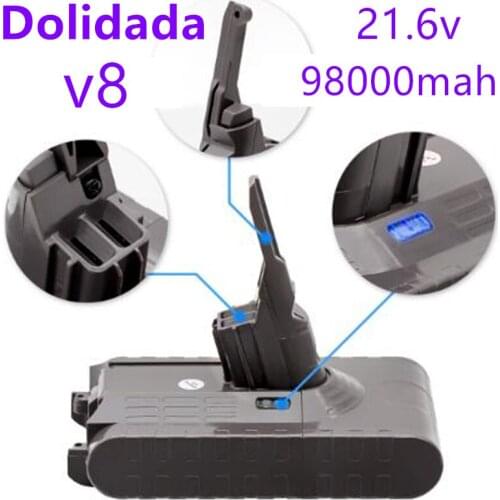 Dolidada new 21.6V 98000mAhBattery Battery for Dyson V8 Absolute /Fluffy/Animal/ Li-ion Vacuum Cleaner rechargeable Battery