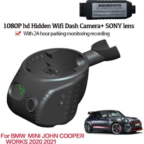 Car original style Front driving recorder For BMW MINI JOHN COOPER WORKS 2020 2021 DVR Driving Video Recorder Dash Night vision