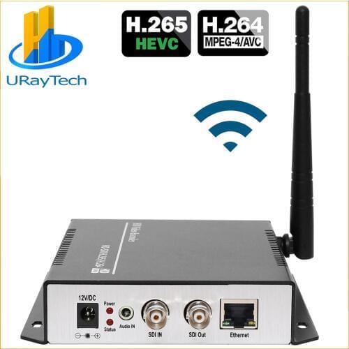 URay HEVC H.265 H.264 SD /HD /3G SDI To IP Streaming Video Encoder WiFi HD-SDI 3G-SDI To Ethernet Converter Encoder Wireless
