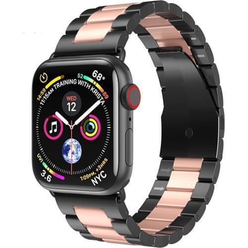 Stainless Steel pulseira for apple watch bands Series 5 4 40mm 44mm correa for iwatch 3 strap 38mm 42mm women men Bracelet belt