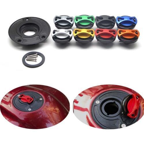 For Suzuki GSXR600 2004-2013 SXR750 2004-2013 GSXR1000 2003-2013 Motorcycle CNC Aluminum Keyless Fuel Tank Gas Cap Cover