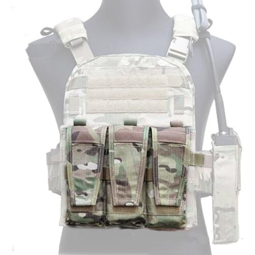 Emersongear Tactical Triple Mag Pouch For AVS Detachable Flap M4 M16 AR15 5.56 .223 Tactical Pouches MOLLE Pouches Airsoft Gear