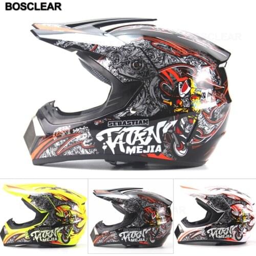 Professional Racing Motocross Casque hors route Casque Moto Capacete Moto Casco Offroad Cartoon Children adult Motorcycle Helmet