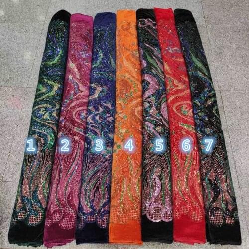 Good Looking BZL-20.122112 Embroidered Mesh Tulle Fabric Factory wholesale Nigerian Lace for Fashion Show Dress