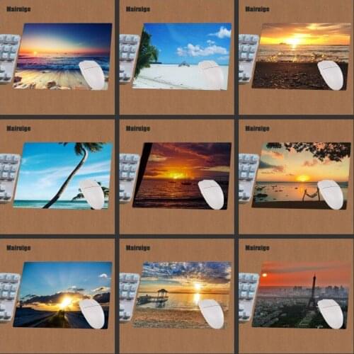 Mairuige Sunset Landscape Mouse Pad Best Non-slip Waterproof Rubber Mouse Pad Game Pad