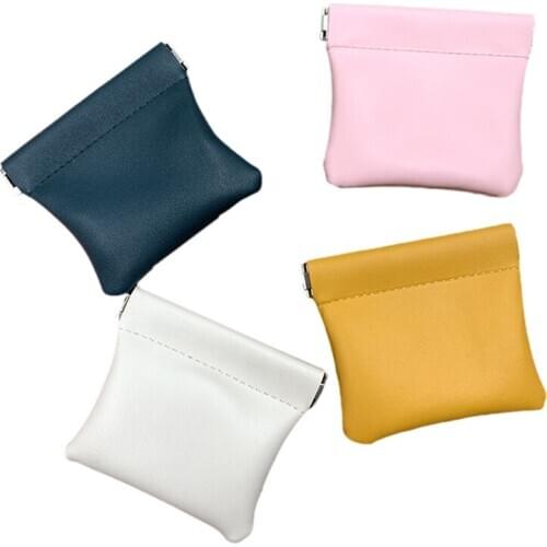 Mini 1PCS Short Wallet Bag Money Change Pu Leather Coin Purse Women Men Small Little Key Business Credit Card Holder