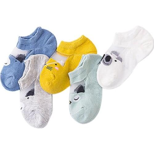 5 Pair/lot Kids Socks Summer Thin Mesh Comfortable Breathable Baby Socks ankle Cotton Fashion Toddler Girls Short Sock