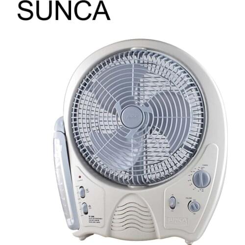 SUNCA Tthe Latest Portable High Quality Plastic Rechargeable Fan With Light Mute Desk Fan Indoor Outdoor Are Available
