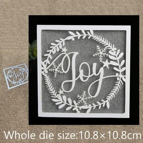 New Design Craft Metal Cutting Die die cuts joy grass ring frame decoration scrapbook Album Paper Card Craft Embossing die cuts