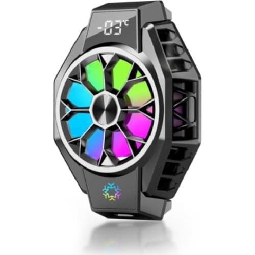 Phone Cooler Wireless Charger Summer Cooling Fan for Phone 5W Upgraded Type-C Port Wireless Charging Stand