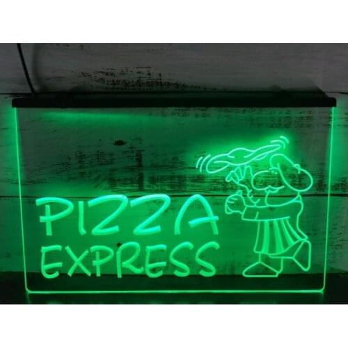 I182 OPEN Pizza Express Enseigne Lumineuse LED Neon Light Sign