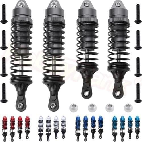 Alloy Front & Rear Assembled Aluminum Shock Absorber Springs For 1/10 Traxxas Slash 4x4 2wd Upgrade Parts RC Car Hop-Up