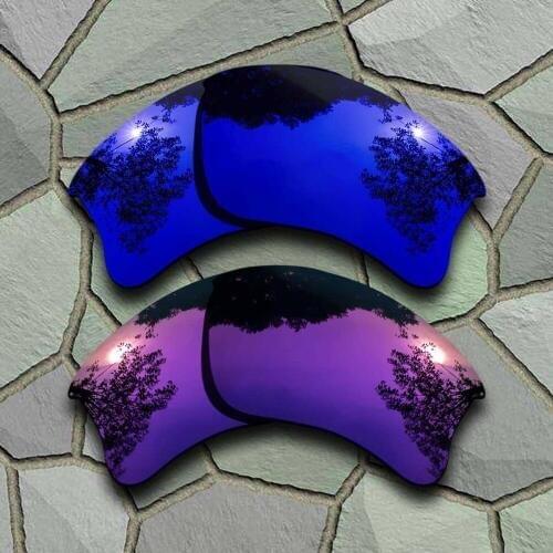 Violet Blue&Purple Sunglasses Polarized Replacement Lenses for Oakley Flak Jacket XLJ