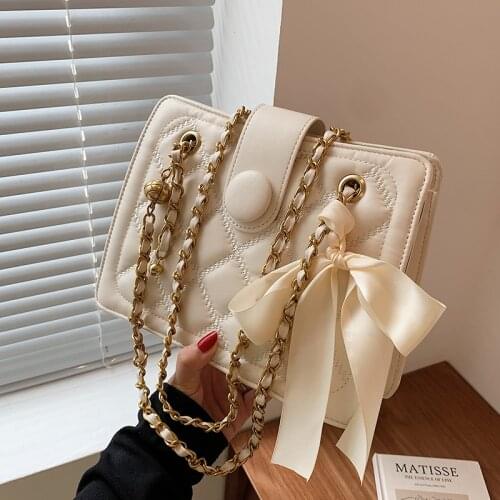 Casual Women Pu Leather Handbags Fashion Ladies Chain Small Shoulder Messenger Bags Designer Female Crossbody Bags for Women New