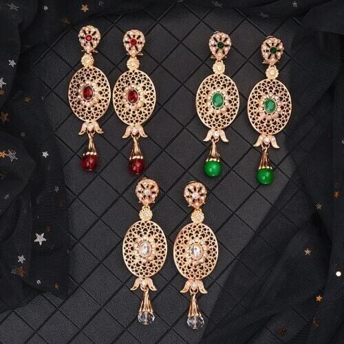 Wedding jewelry earrings Moroccan style French hook earrings manufacturers direct sales