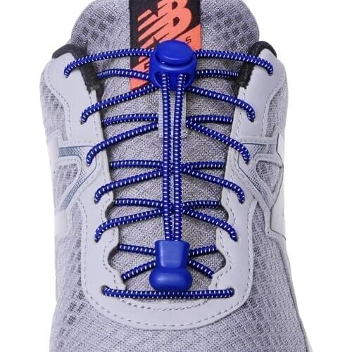 1 Pair No Tie Shoelaces Round Push The Spring Lock Sports Elastic Shoelace Suitable For All Shoes Lazy Laces Shoe Accessories