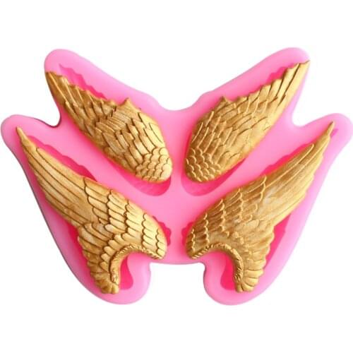 Wing silicone mold DIY fondant cake chocolate mold bakeware kitchen accessories clay craft model mold decoration