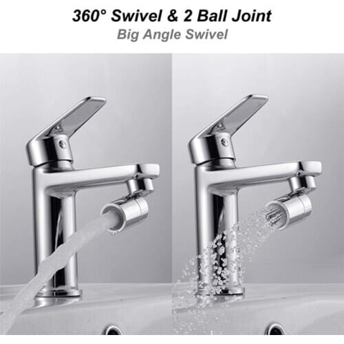 2 Mode Adjustable 360° Swivel Kitchen Tap Head Faucet ABS Water Saving Filter Sprayer Sink Aerator Mixer