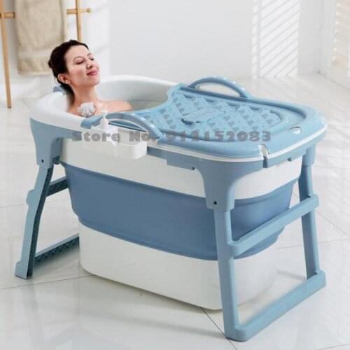 Bath Bucket Adult Folding Large Bath Bucket Thickened Bath Bucket Household Bathtub Bath Artifact Bath Tub