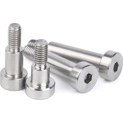 10pcs 304 M3 M4 M5 M6 Stainless Steel Inner Hex Positioned Shoulder Screws with Cup Head Hexagon Plug Screw Convex Bolt