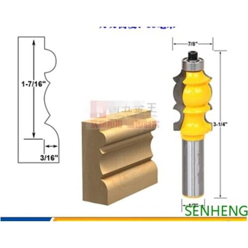 1pieces 1/2*7/8 16138# drawer face frame panel armrest kitchen woodworking engraving cutter tools cnc router bits