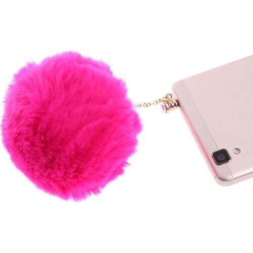 1pcs 3.5mm Earphone jack plug ball dust plug fashion phone accessories