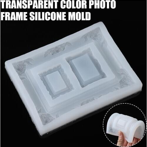 1pc Frame Silicone Mold Resin Picture Frames Fondant Mould Art Craft Tool DIY Decorating Supplies