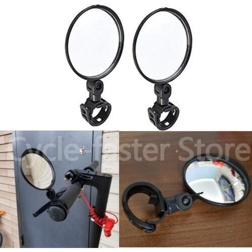 1 Pack 360° Rotation Adjustable Rear View Mirror Convex Mirror for Xiaomi M365 /Pro Electric Scooter Accessory Handlebar Mirror
