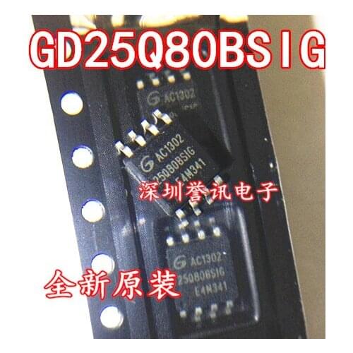 100% New original GD25Q80BSIG 25Q80CS1G SOP8 8MBIT SPI FLASH