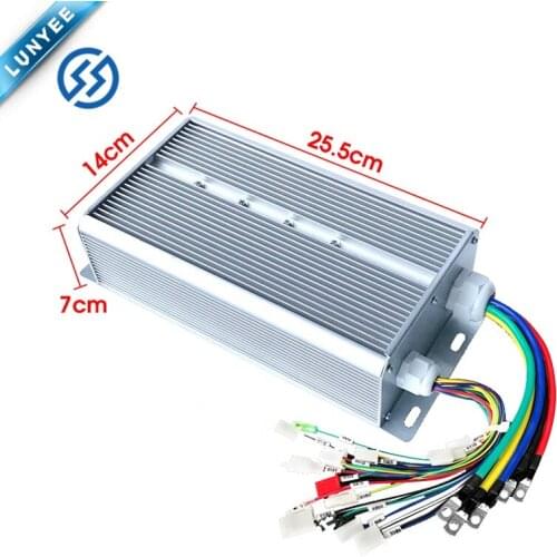 30tube Electric tricycle high power brushless motor dual mode 48v 60v 80A 1500w controller