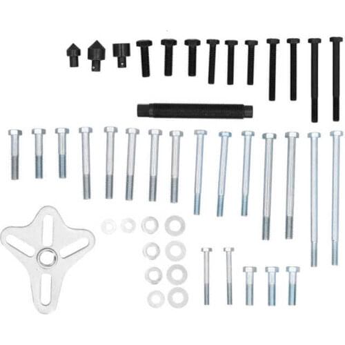 35PCS Harmonic Balancer Gear Puller Kit Carbon Steel Steering Wheel Removal Tool