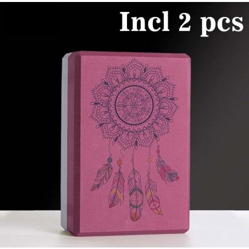 High Density Eva Yoga Yoga Yoga block yoga accessories 2 sets of Yoga Block Foam Black Stretch Gym pilates exercise is essential