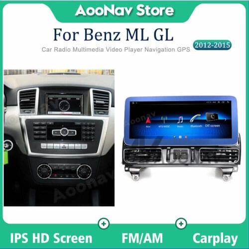 2 Din 128G Car Radio For Benz ML GL 2012-2015 Android System Touch Sceen GPS Navigation Autoradio Multimedia Player