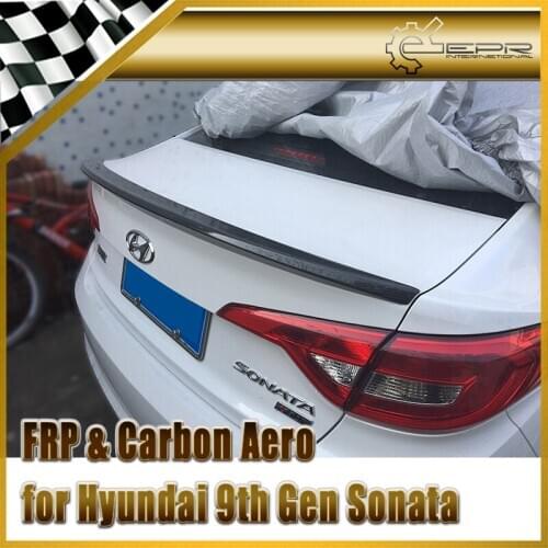 Car-styling Carbon Fiber Trunk spoiler Fibre Rear Wing Fit For Hyundai 9th Gen Sonata LF (China Version)