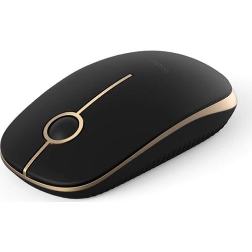PCspring 2.4G Wireless Mouse for Laptop, Ergonomic Computer Mouse with USB Receiver and 3 Adjustable Levels