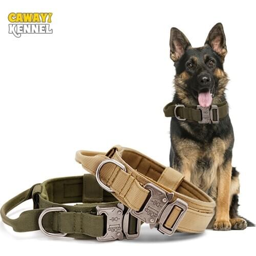CAWAYI KENNEL Pet Supplies Dog Head Collar Tactical Quick Adjust Release Nylon Collar for Large Medium Dogs Pet Collar D2196