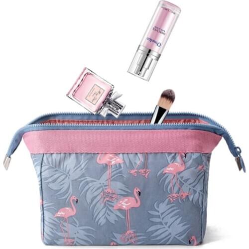 Travel Animal Flamingo Make Up Bags Women Girl Cosmetic Bag Makeup Beauty Wash Organizer Toiletry pouch Storage Kit Bath Case