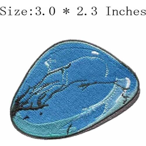 Mountain with a tree 3.0"wide embroidery for painting patch/christmas/halloween