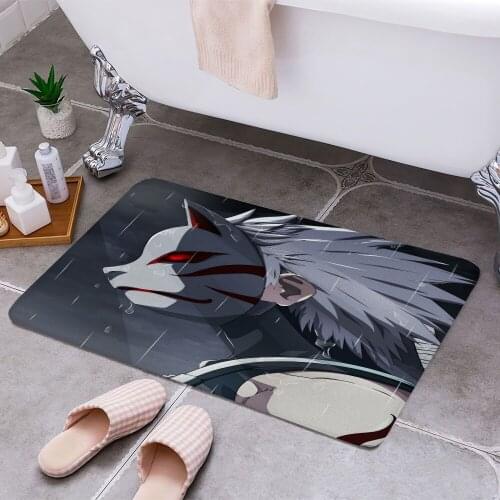 Kakashi hatake anbu 3D Print Doormats Rectangle Non-Slip DoorMat Bedroom Kitchen Entrance Print Door rugs Dropshipping